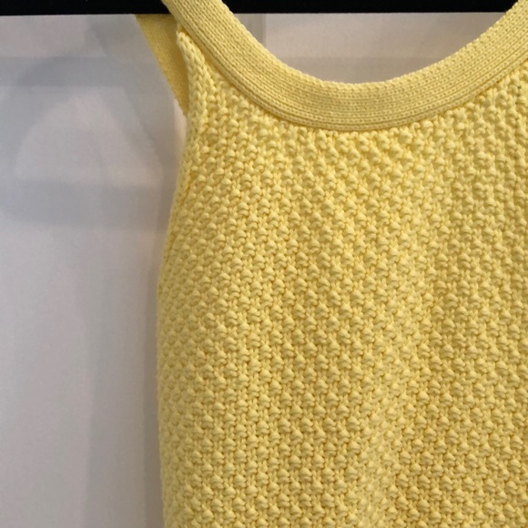 525 America Bright Yellow Knit Crisscross Top S - Picture 4 of 8